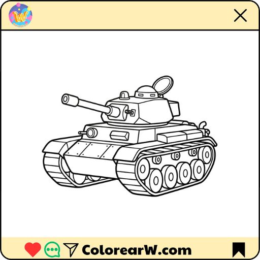 Tanque para colorear thumbnail