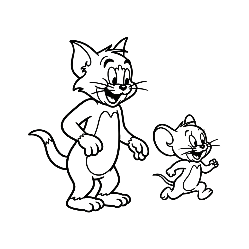 Tom y Jerry páginas para colorear gratis