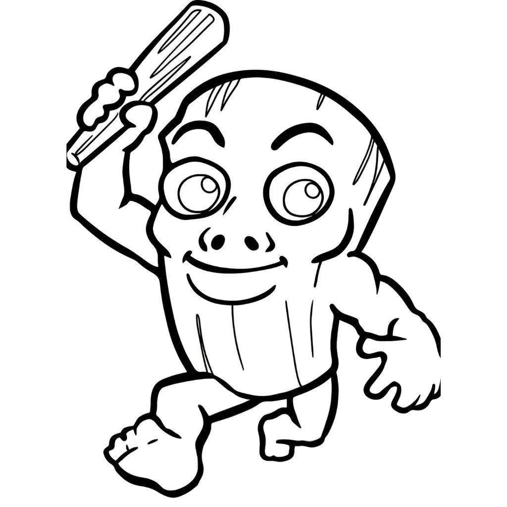 colorear páginas de Tung Tung Tung Sahur