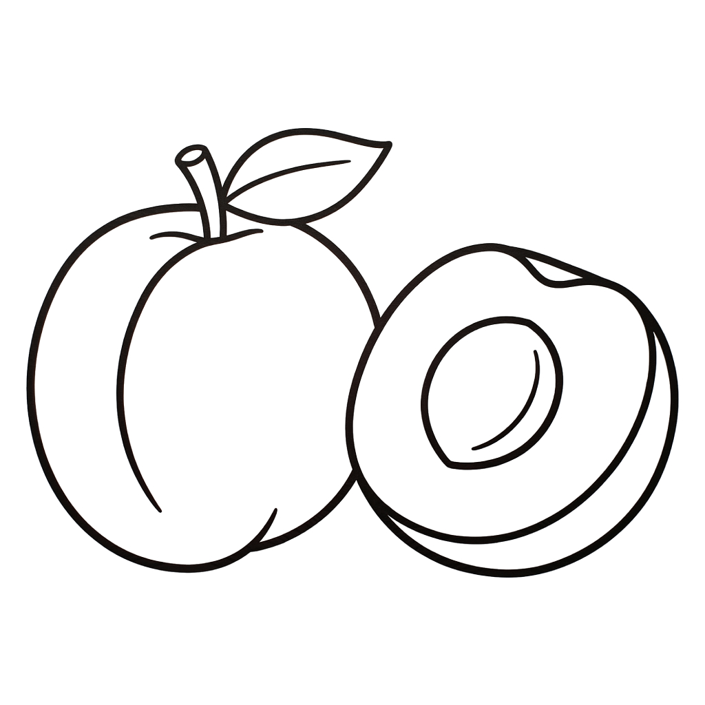 Albaricoque páginas para colorear pdf