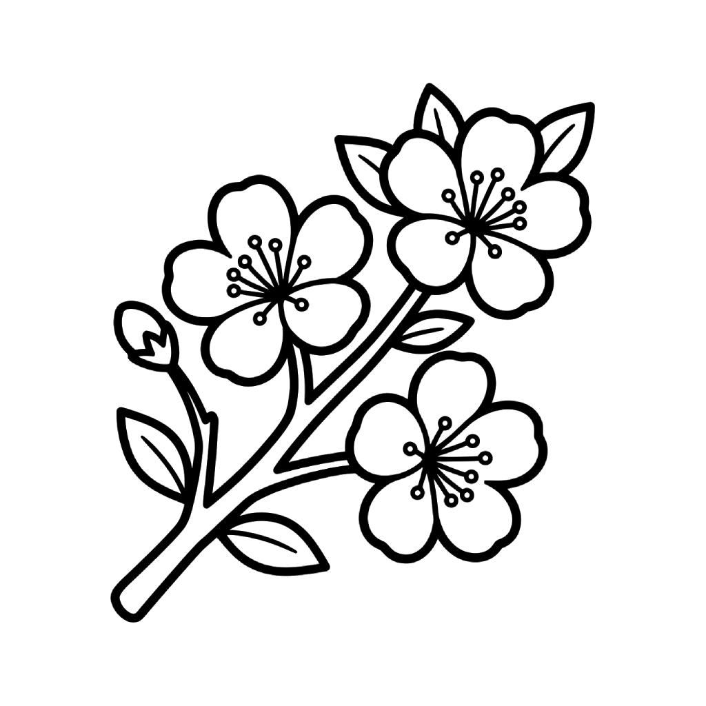 Albaricoque páginas para colorear imprimibles