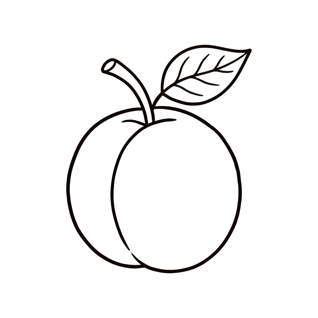 lindas páginas para colorear Albaricoque