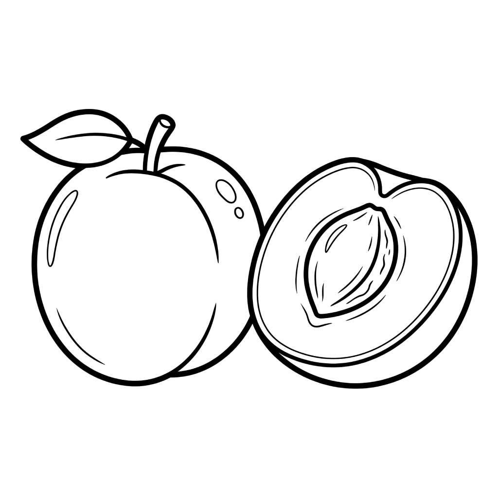 lindas páginas para colorear Albaricoque 1