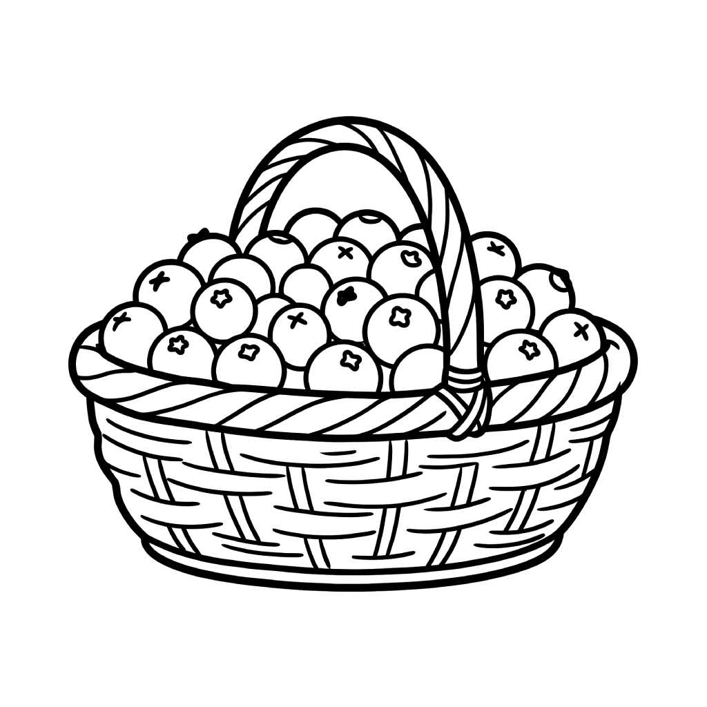 páginas para colorear gratis Arándano para adultos