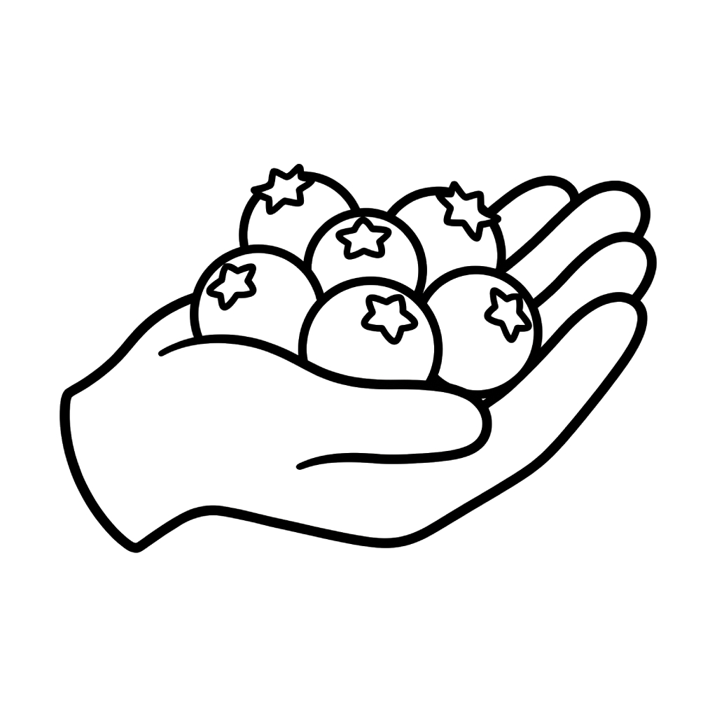 colorear páginas de Arándano 1