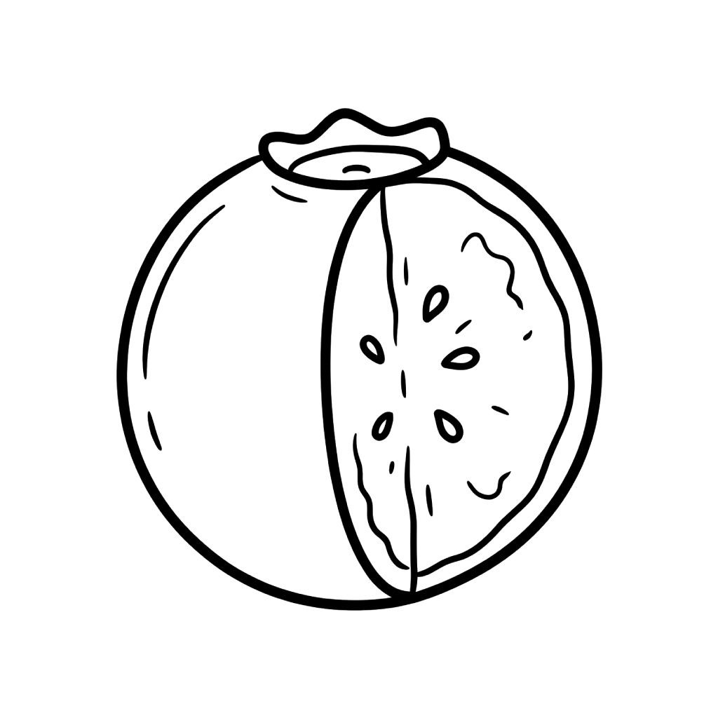 Arándano para colorear