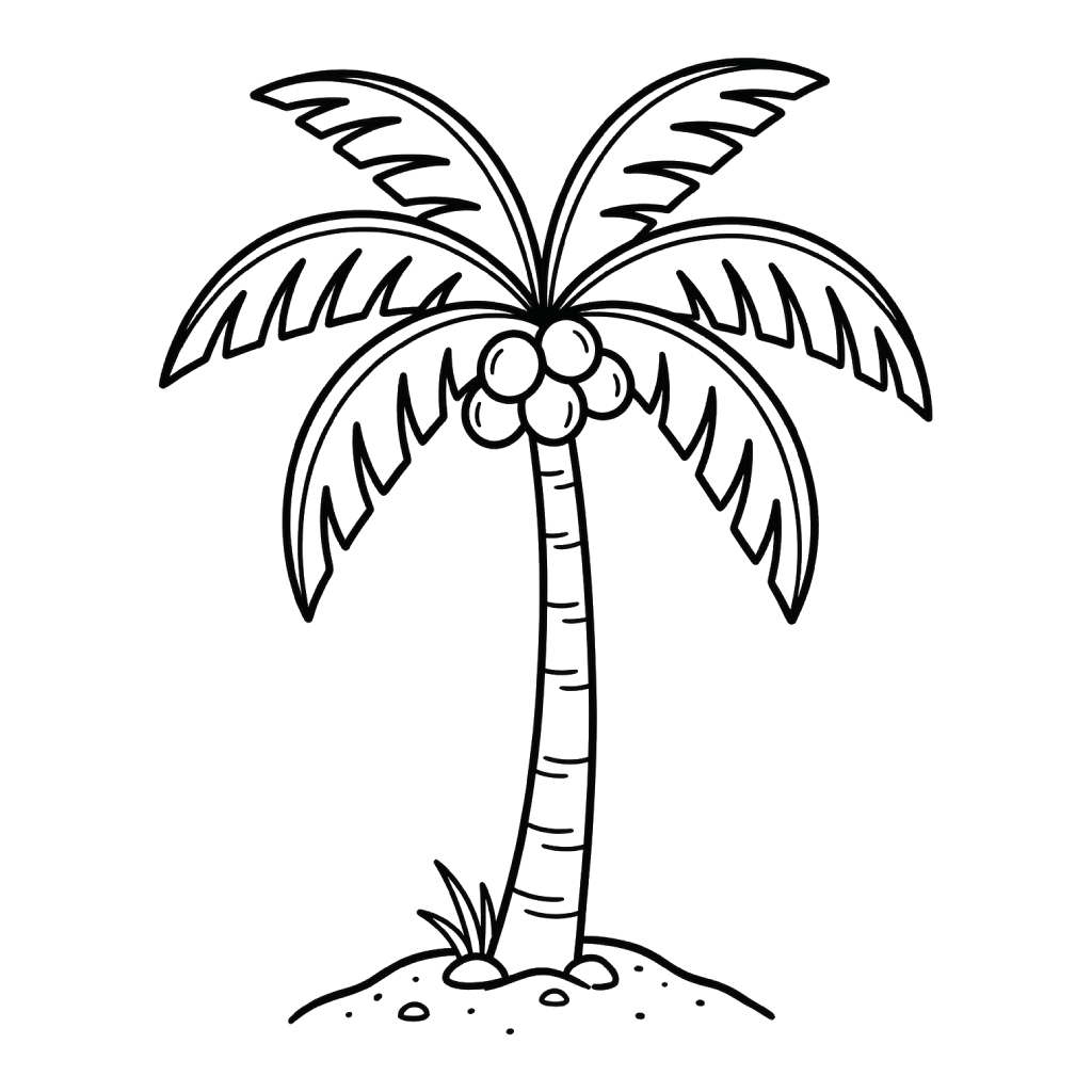 Árbol de Coco dibujos para colorear grinch