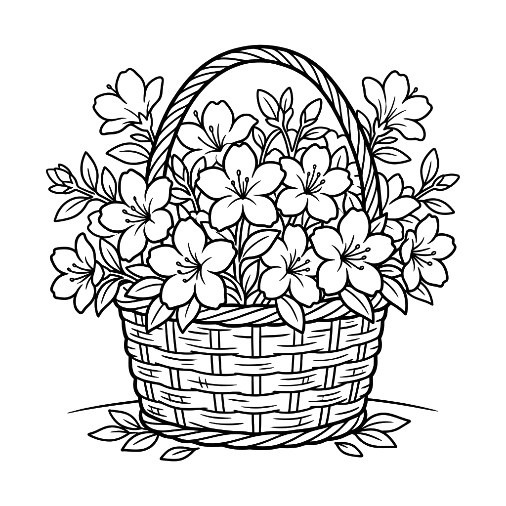 dibujos para colorear Azalea