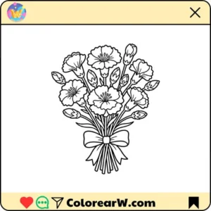 Azalea para colorear thumbnail