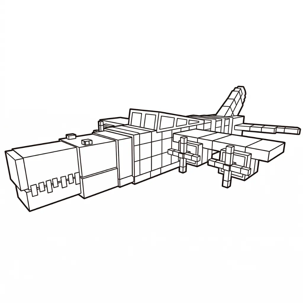 páginas para colorear para adultos Bombardiro Crocodilo