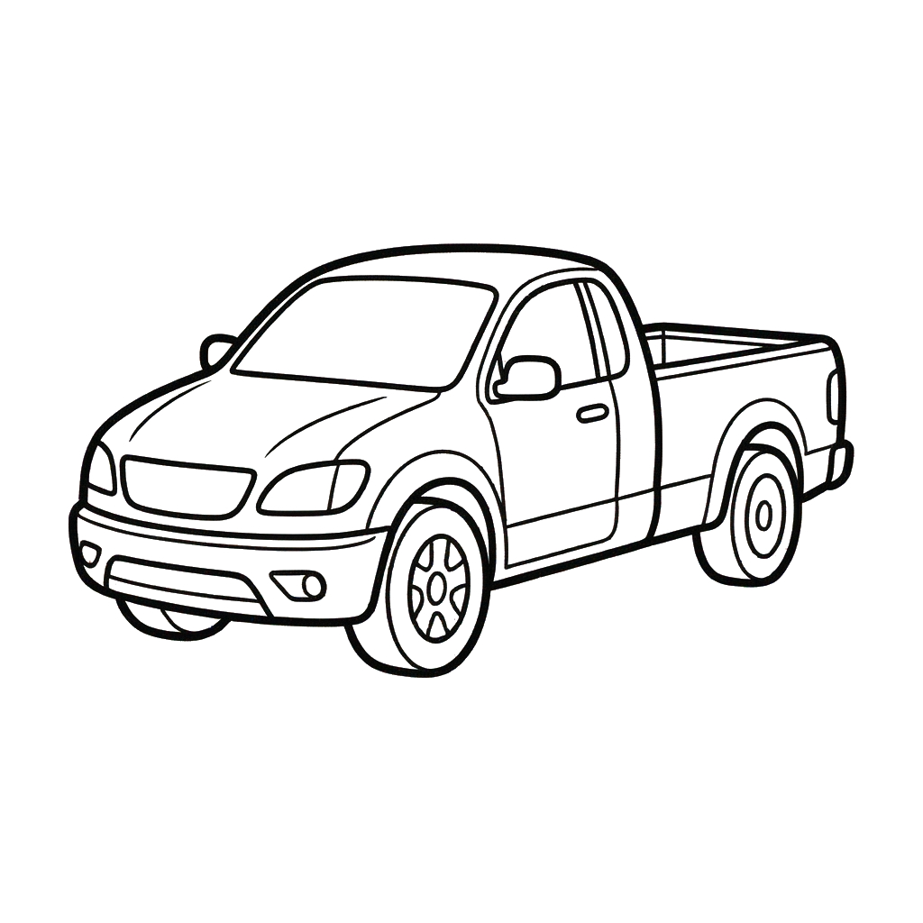 Camionetas Pickup 11 páginas para colorear imprimibles Camionetas Pickup
