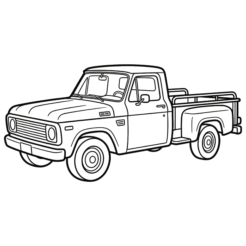 Camionetas Pickup 7 Camionetas Pickup adornos para colorear