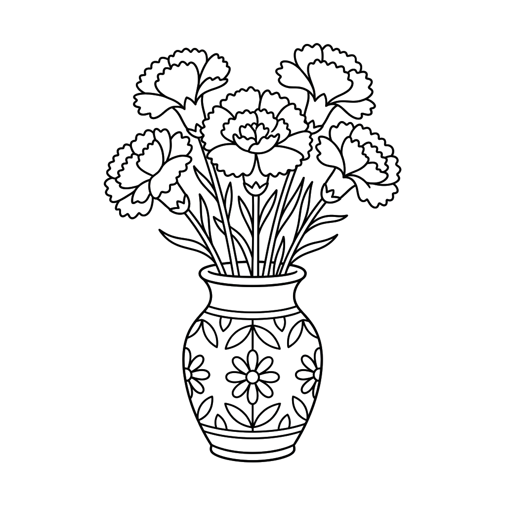 Clavel páginas para colorear pdf