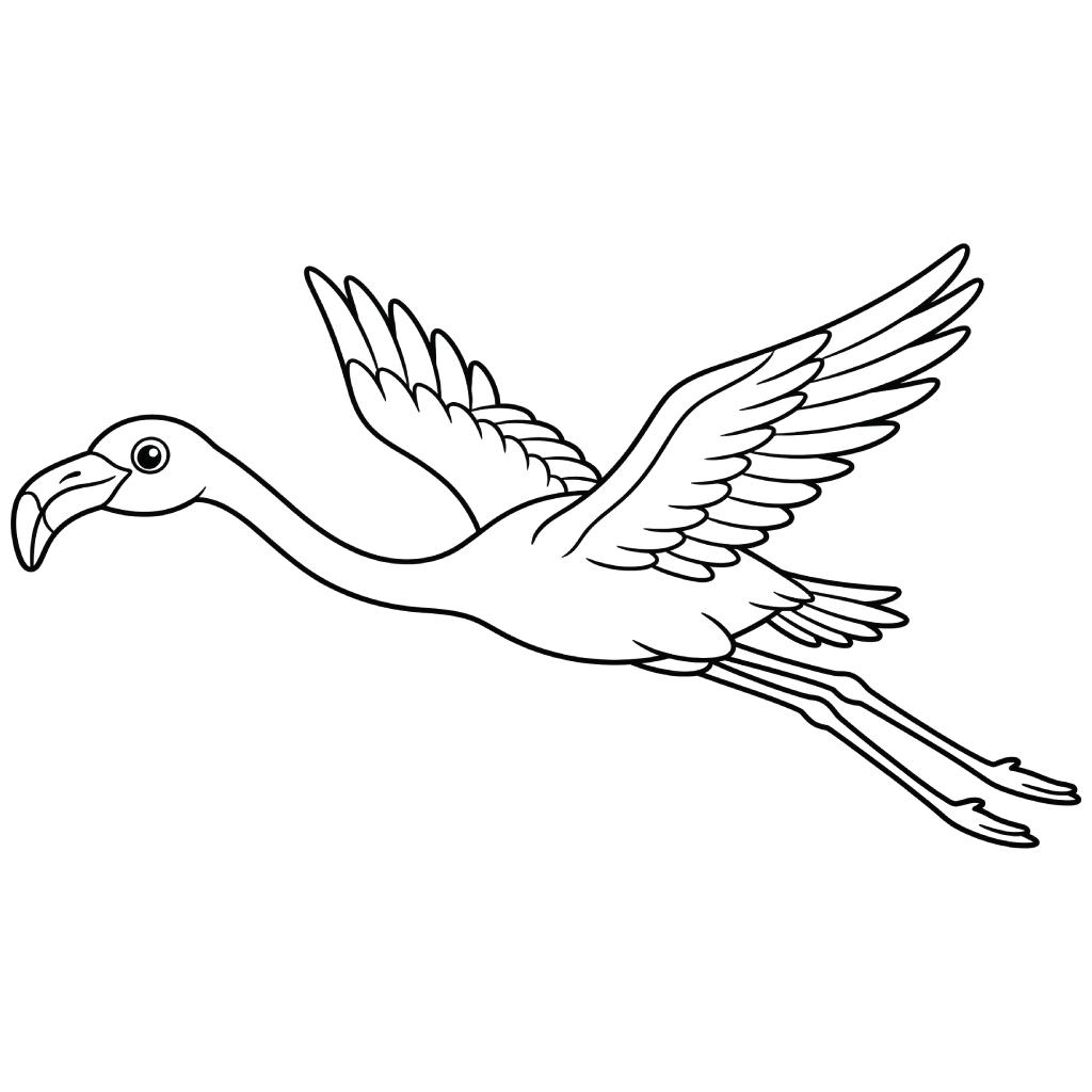 Flamingo süsleri boyama sayfaları