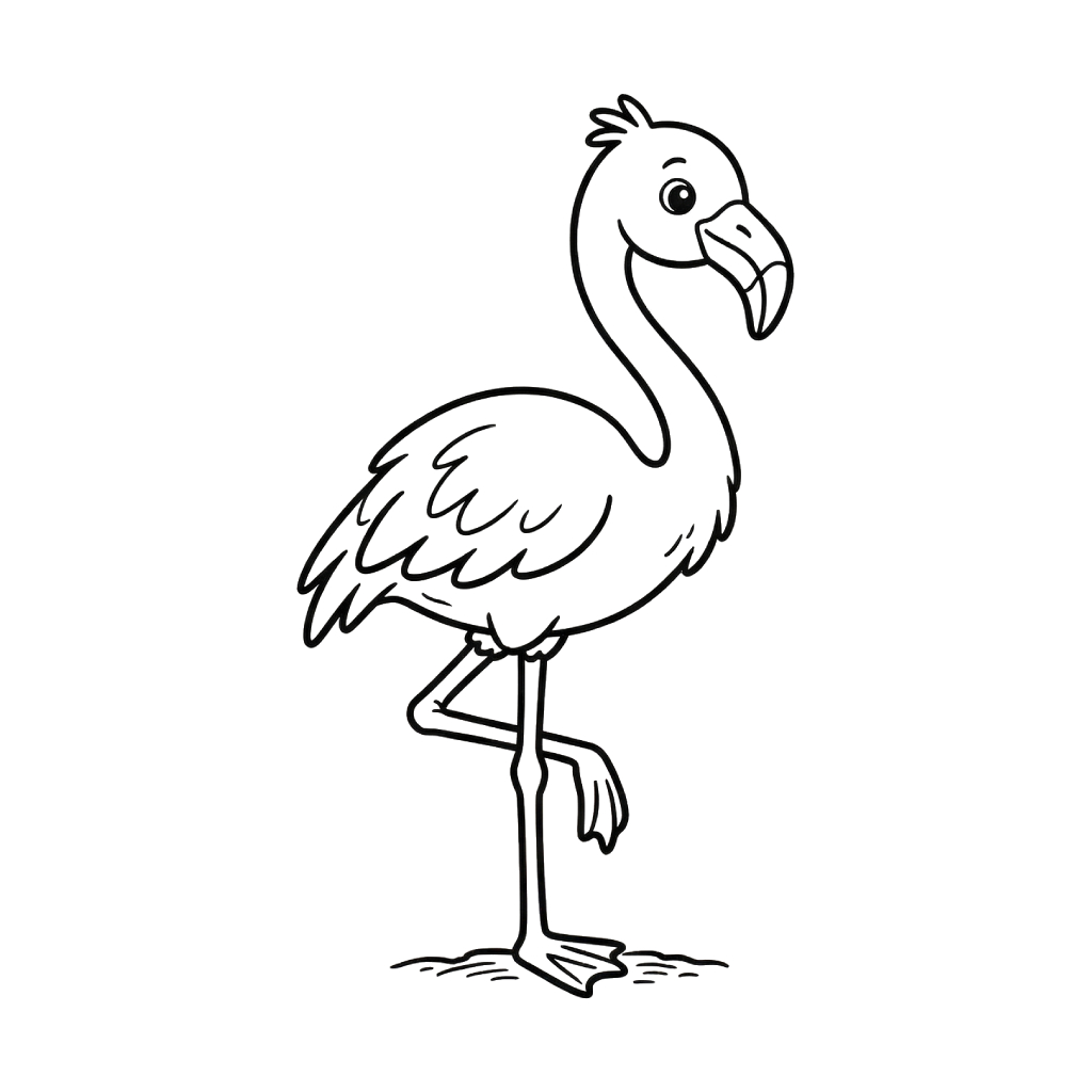 Flamingo süsleri boyama sayfaları 1