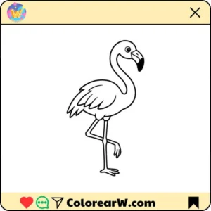 Flamencos para colorear thumbnail