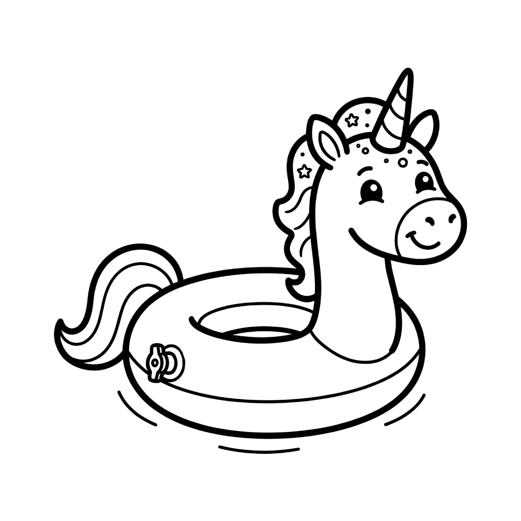 Flotador de Piscina páginas para colorear para adultos pdf