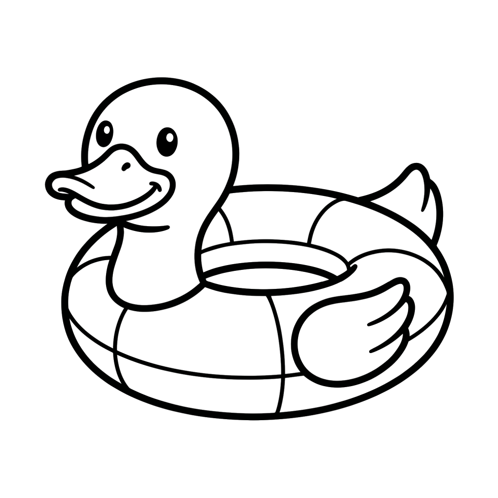 Flotador de Piscina páginas para colorear gratis