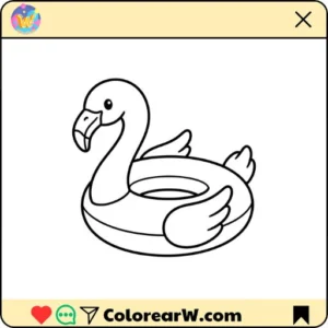 Flotador de Piscina para colorear thumbnail