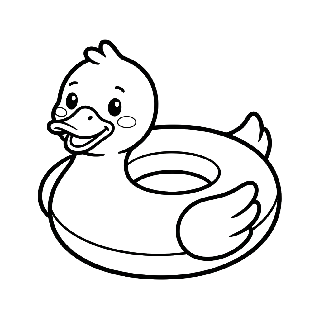 Flotador de Piscina dibujos para colorear