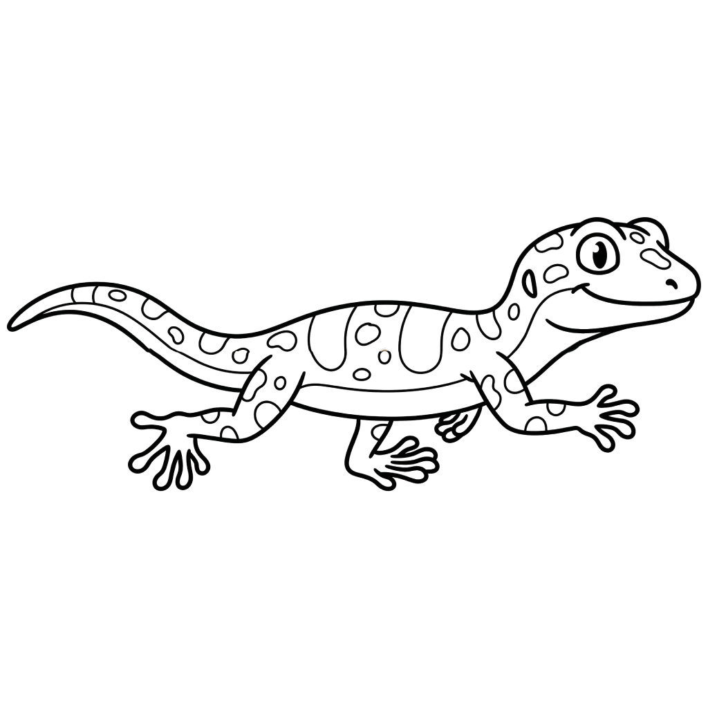 páginas para colorear gratis Geco