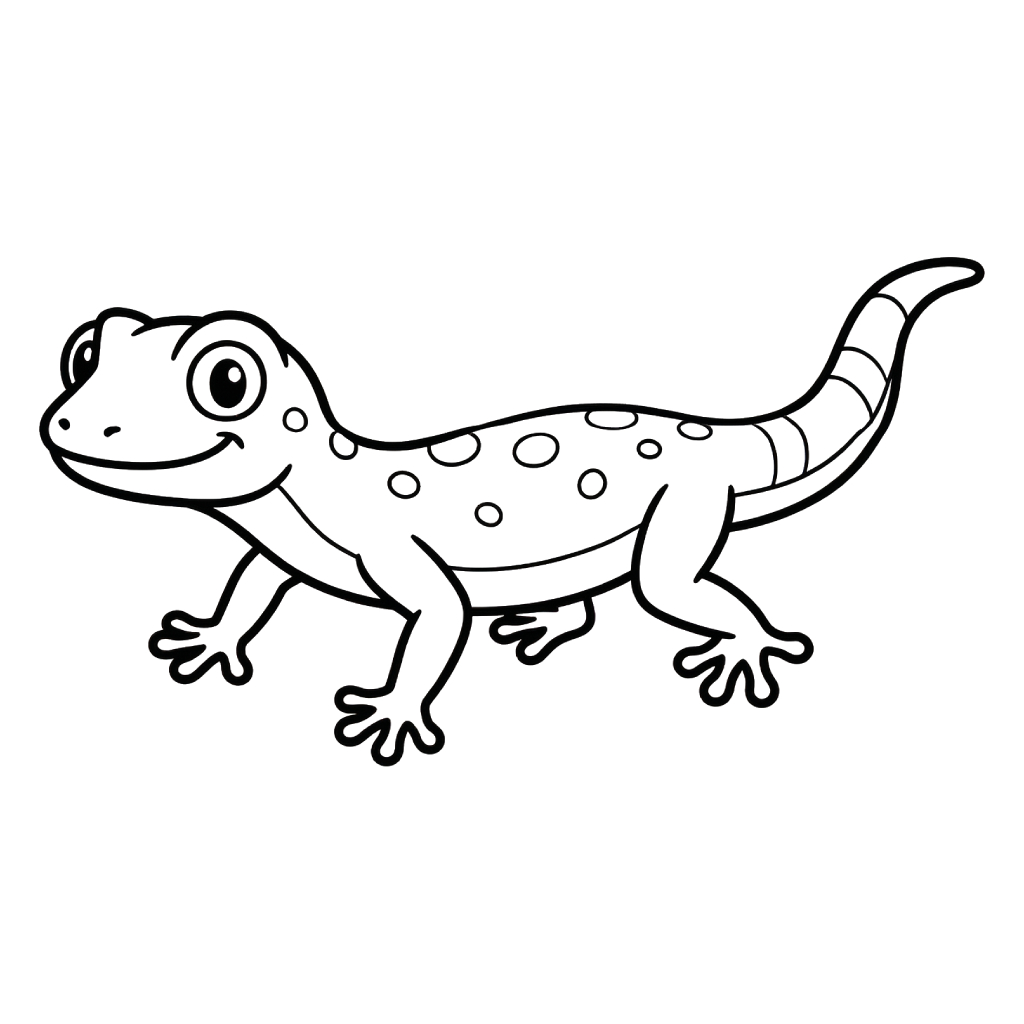 páginas para colorear Geco