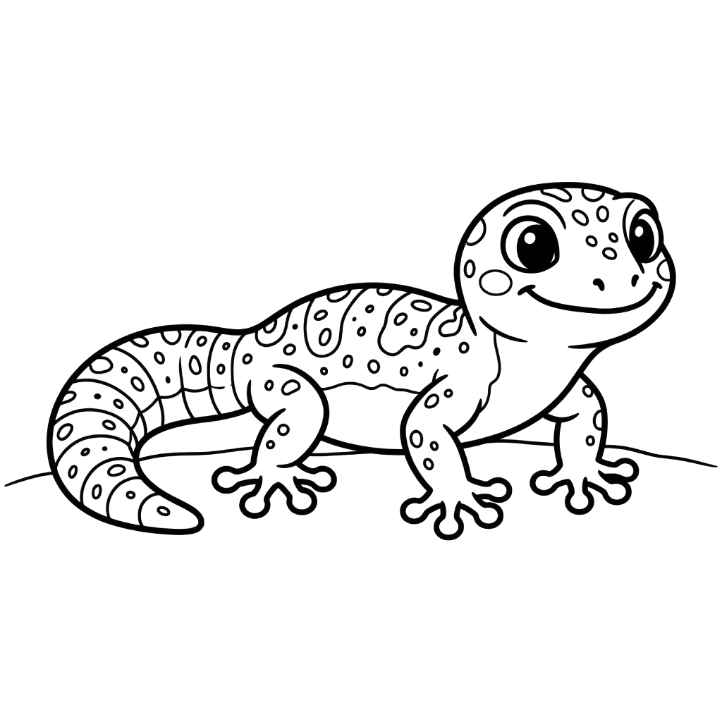 páginas para colorear para adultos Geco