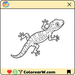 Gecko Ausmalbilder thumbnail