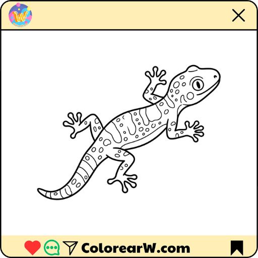 Geco para colorear thumbnail