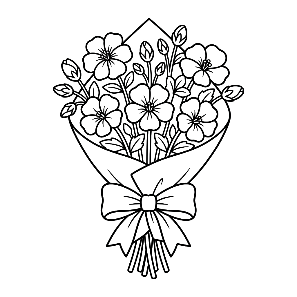 páginas para colorear detalladas de Geranio