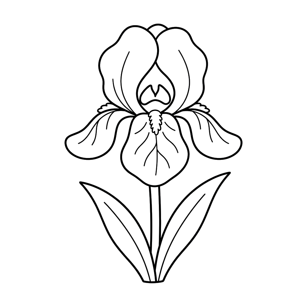 páginas para colorear gratis Iris pdf