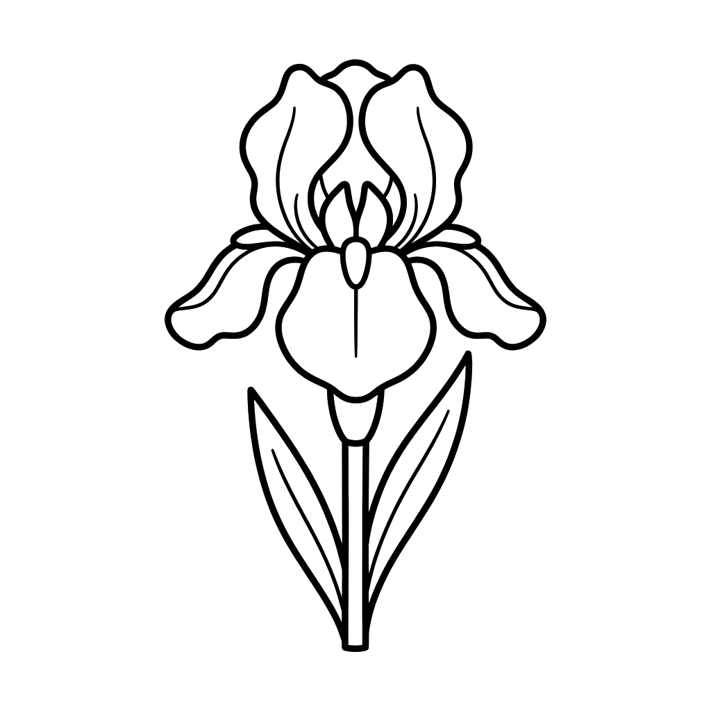 páginas para colorear para imprimir gratis Iris