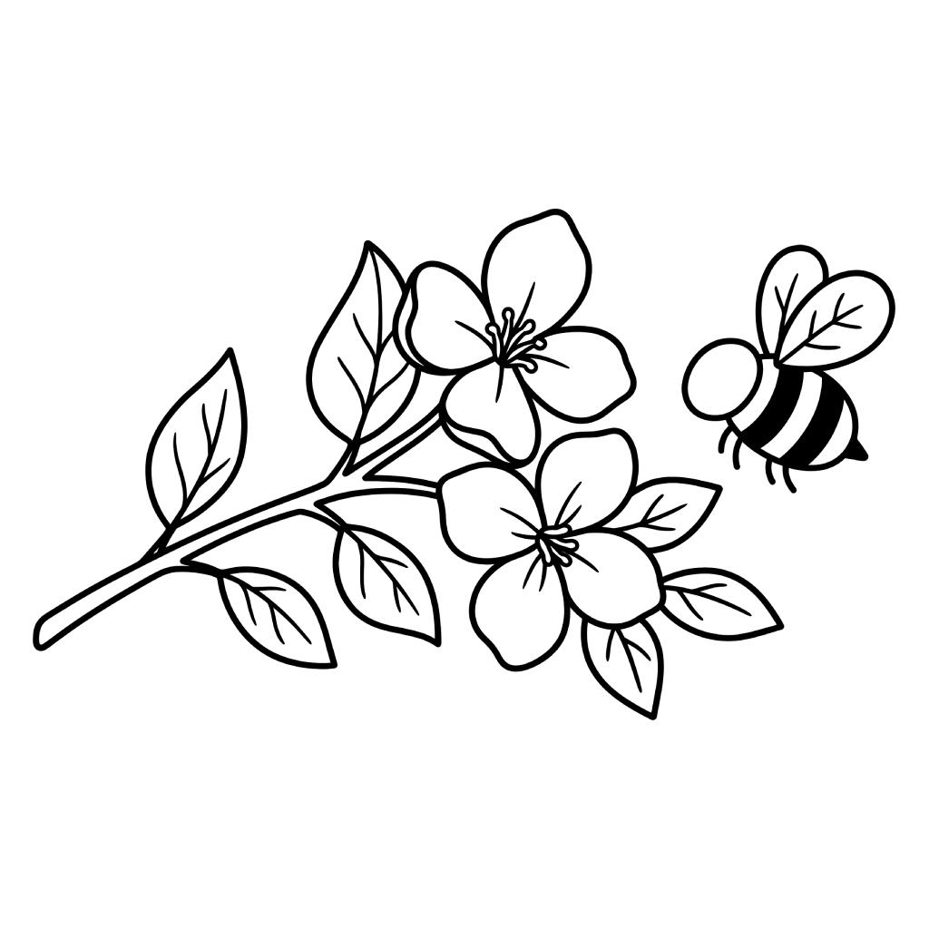 páginas para colorear Jazmín imprimibles gratis 2