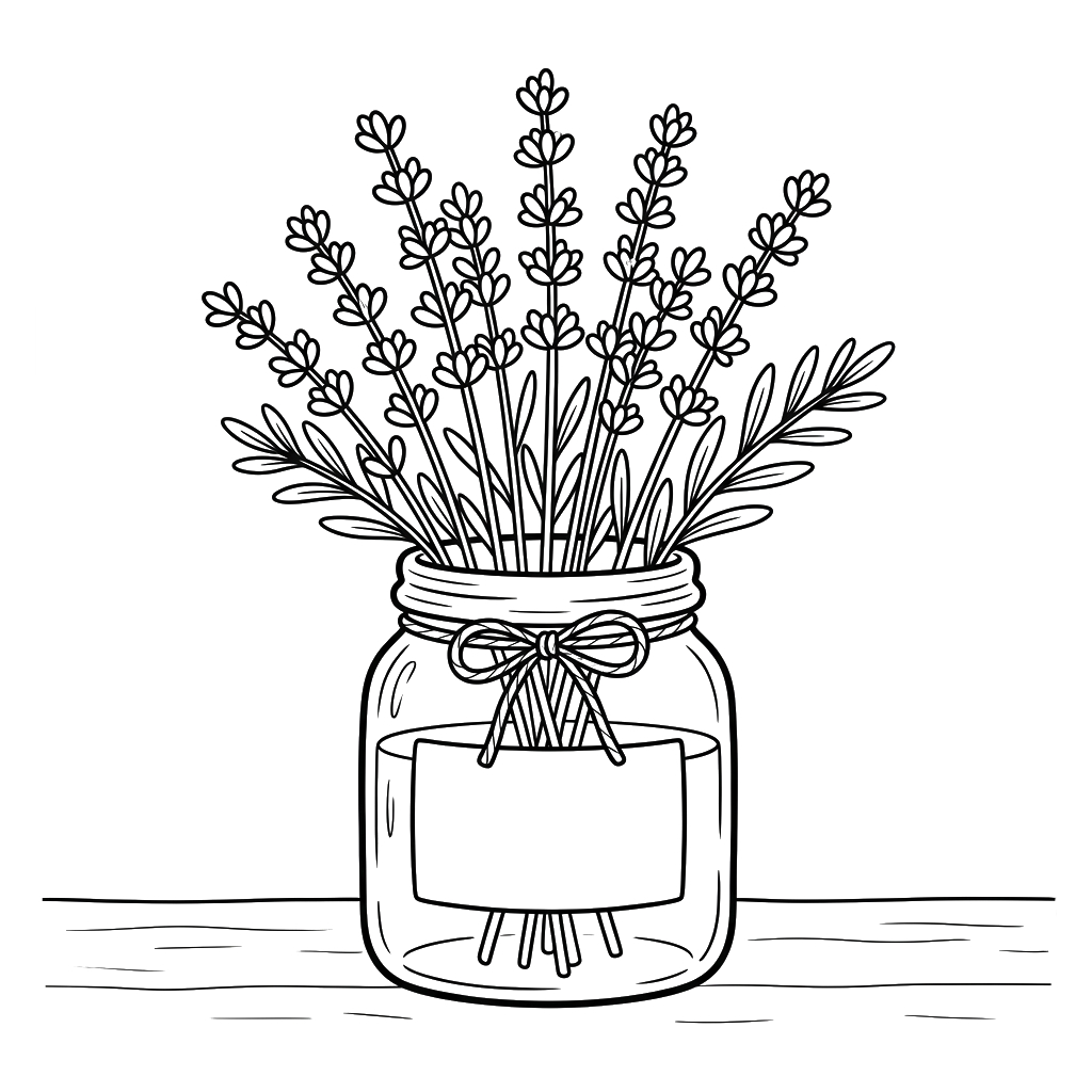 Lavanda páginas para colorear para adultos