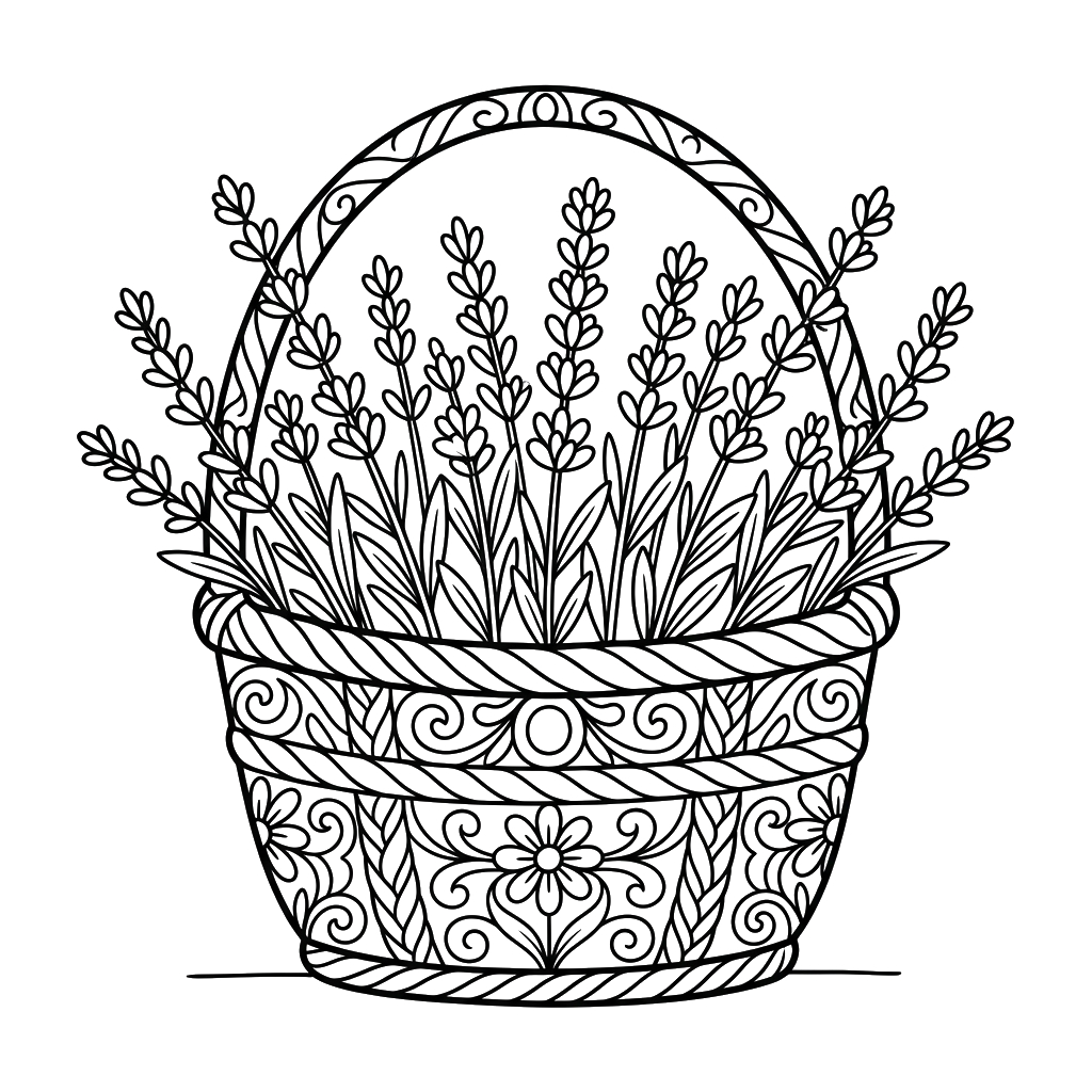 páginas para colorear gratis Lavanda