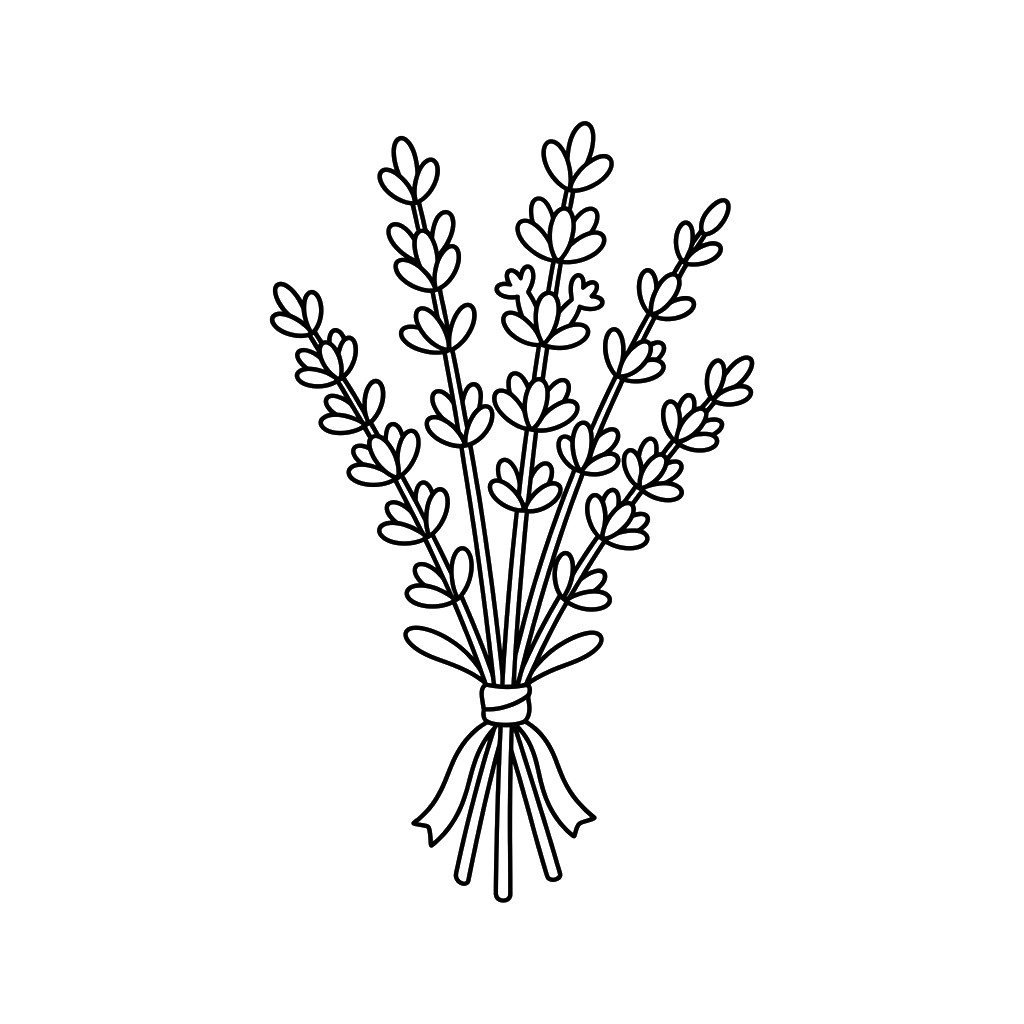 lindas páginas para colorear Lavanda