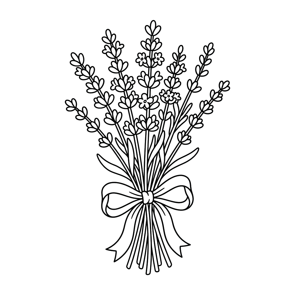 Lavanda páginas para colorear gratis