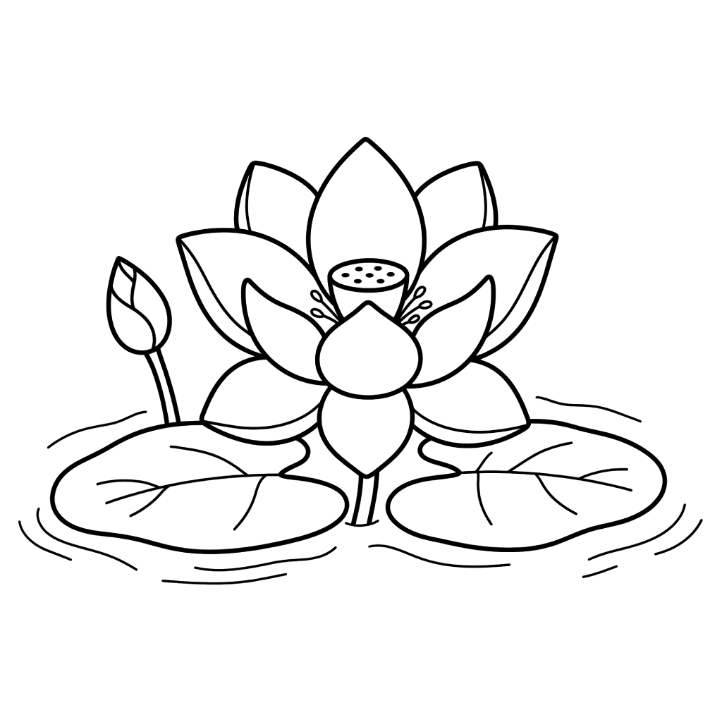 páginas para colorear lindas y fáciles de Loto 1