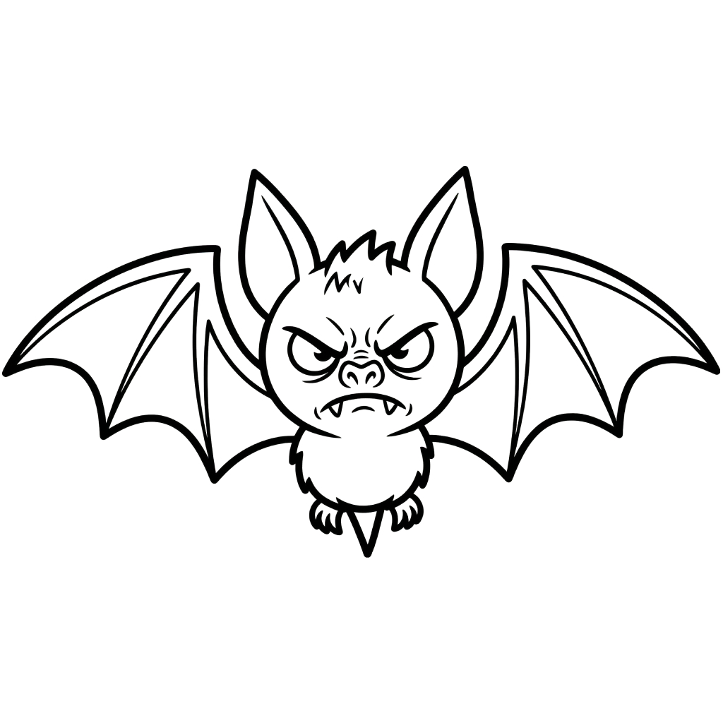 páginas para colorear Murciélago imprimibles gratis