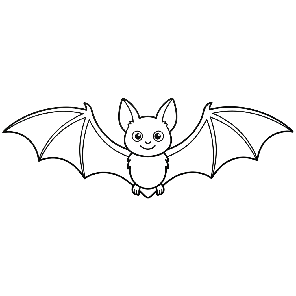 páginas para colorear imprimibles Murciélago