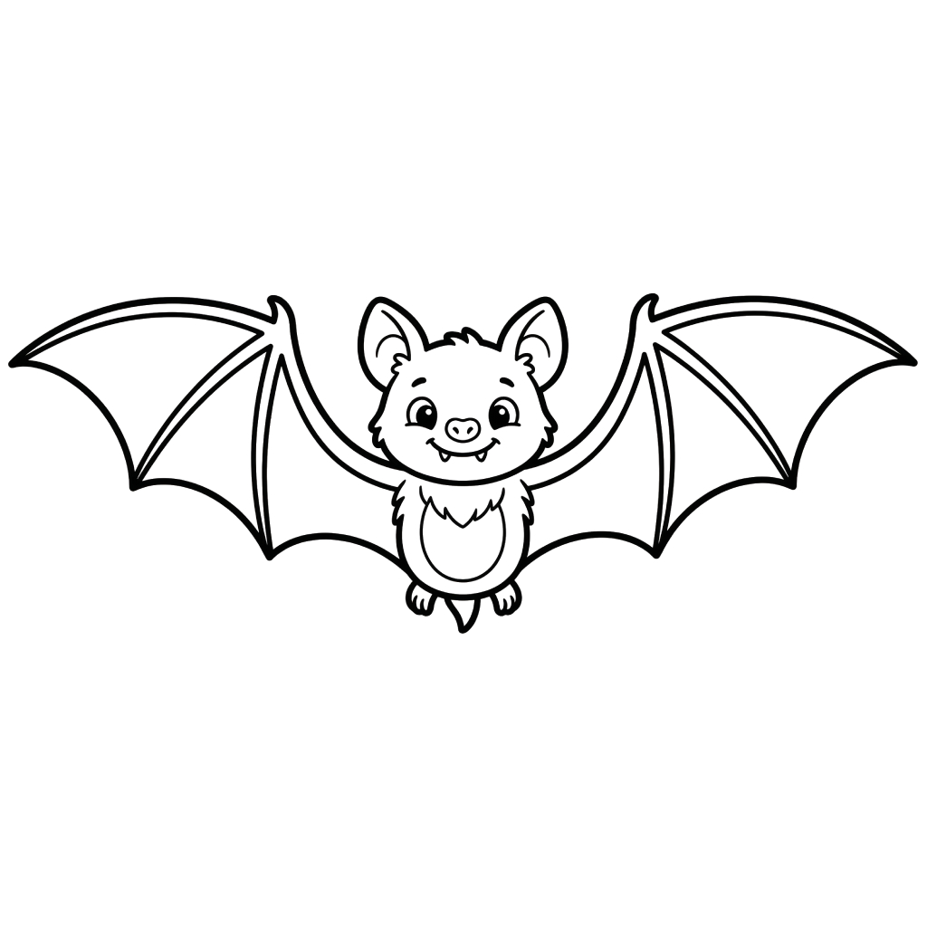 páginas para colorear Murciélago