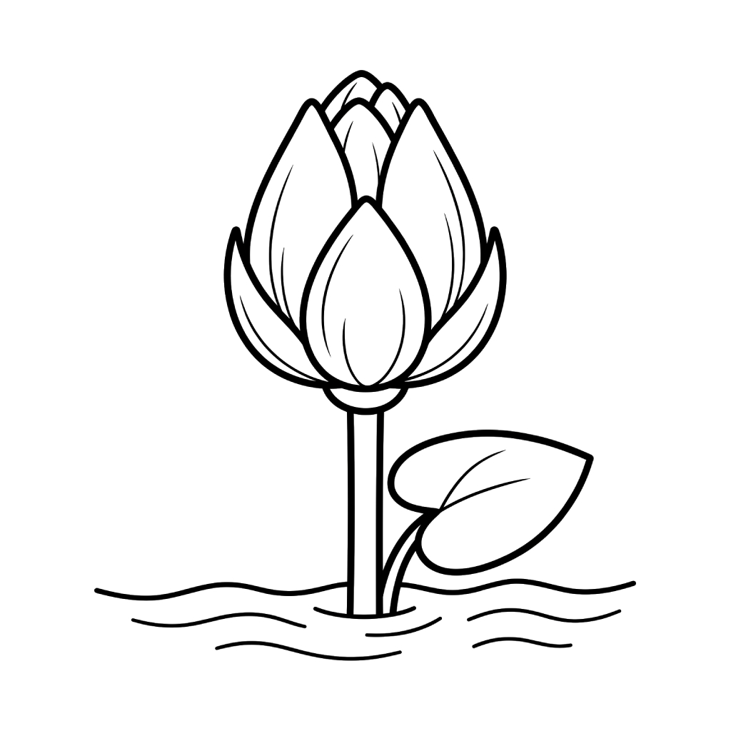 para colorear Nenúfar