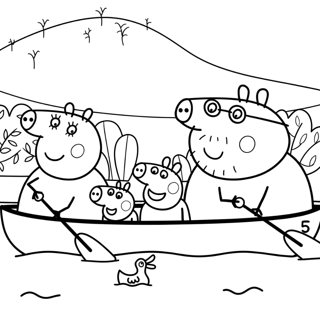 Peppa Pig páginas para colorear gratis