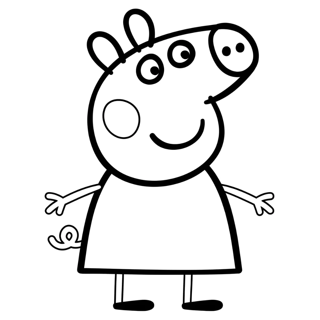 dibujos para colorear grinch Peppa Pig