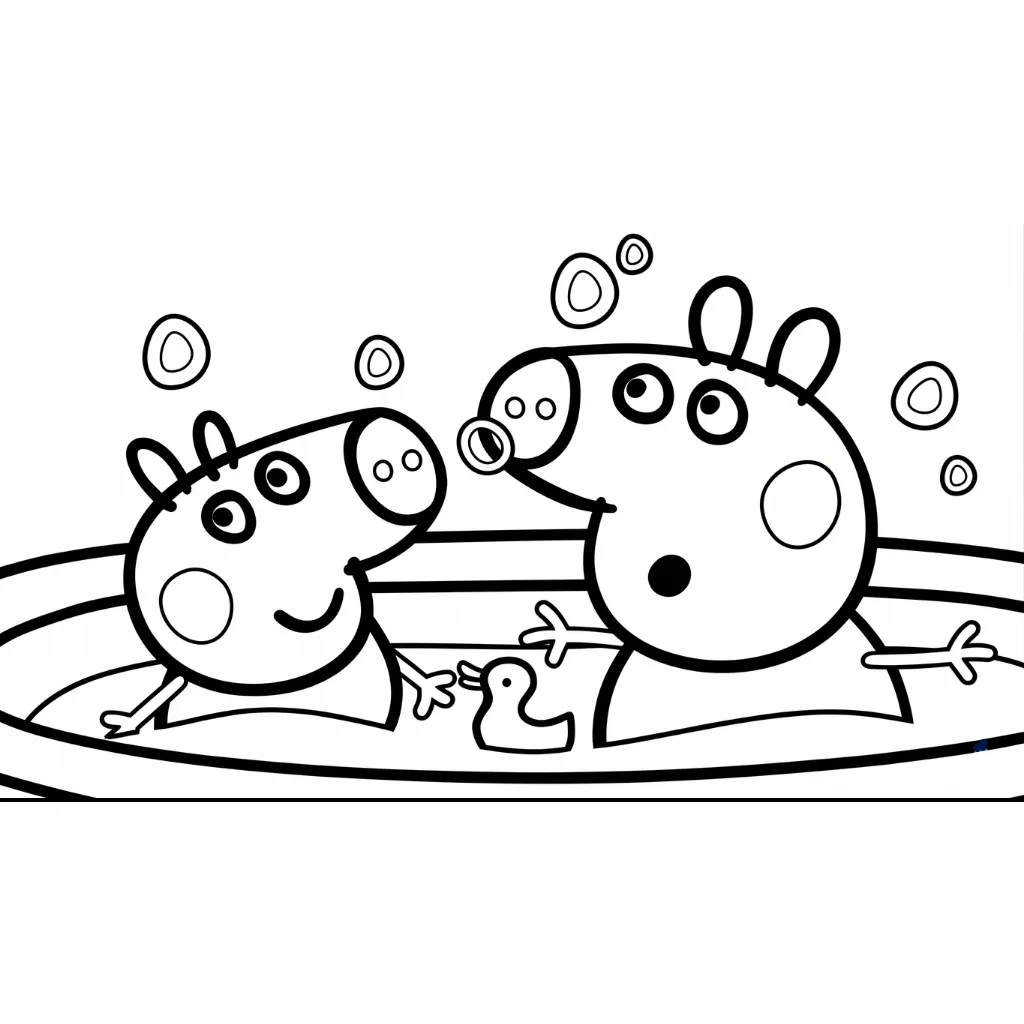 Peppa Pig páginas para colorear gratis 3