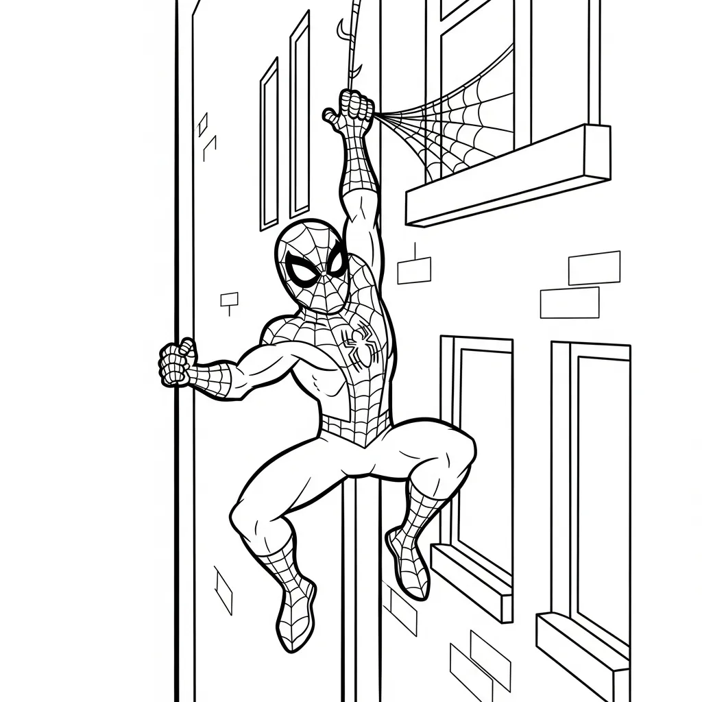 páginas para colorear Spiderman imprimibles gratis