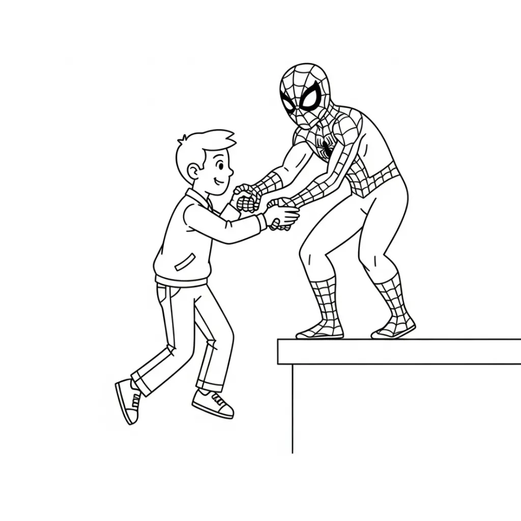 Spiderman páginas para colorear para adultos