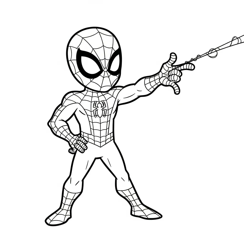 niños Spiderman páginas para colorear