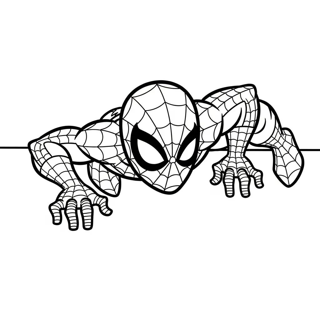 páginas para colorear Spiderman