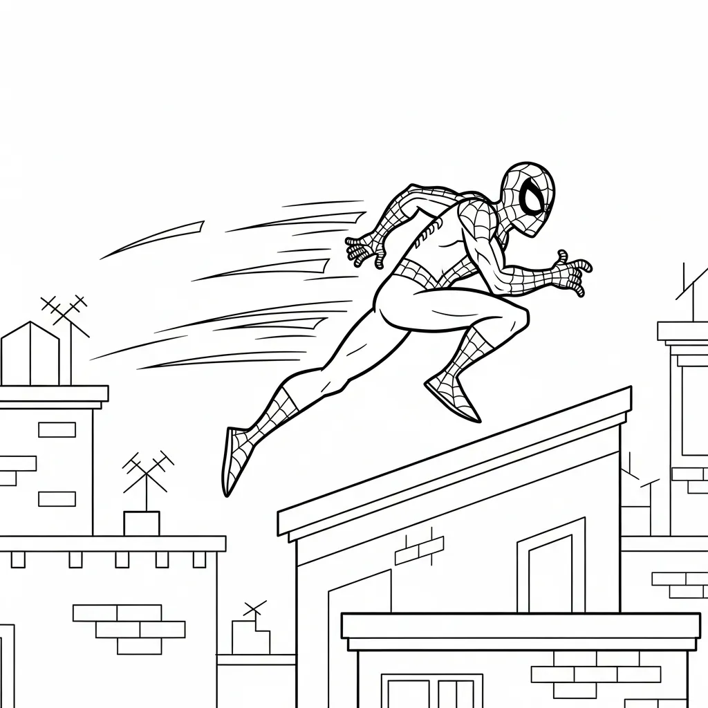 niños Spiderman páginas para colorear 1